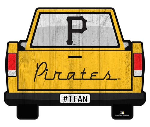 Fan Creations Home Decor Pittsburgh Pirates Slogan Truck Back Vintage 12in