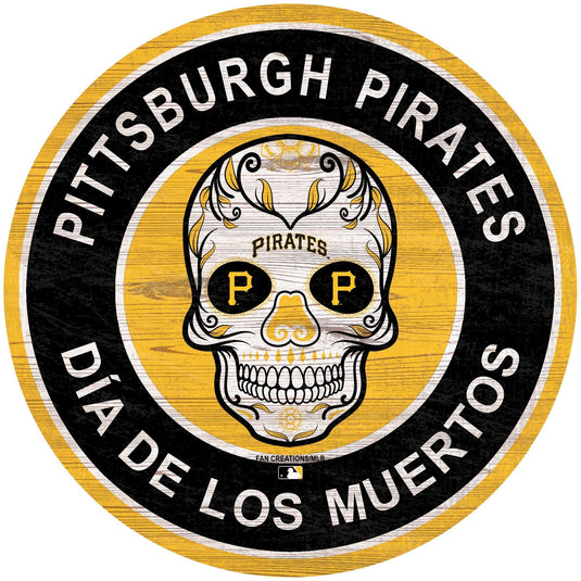 Fan Creations Holiday Home Decor Pittsburgh Pirates Sugar Skull Circle