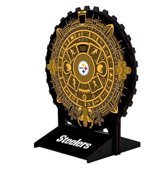 Fan Creations Desktop Pittsburgh Steelers 8in Circle Desktop Calendar