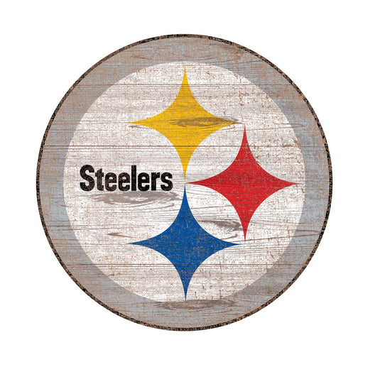 Fan Creations 24" Signs Pittsburgh Steelers Distressed Logo Cutout Sign