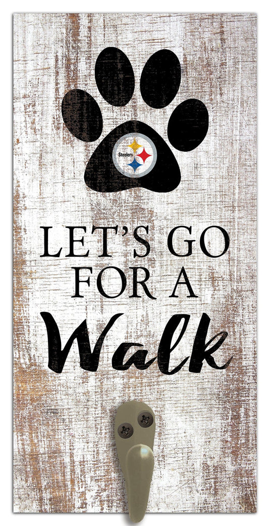 Fan Creations 6x12 Sign Pittsburgh Steelers Leash Holder 6x12 Sign