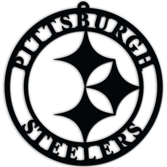 Fan Creations Wall Decor Pittsburgh Steelers Silhouette Logo Cutout Circle