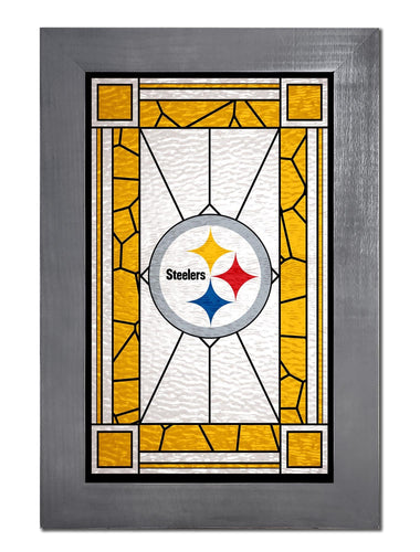 Fan Creations Home Decor Pittsburgh Steelers   Stained Glass 11x19