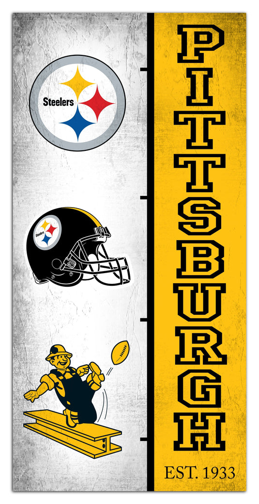 Fan Creations Home Decor Pittsburgh Steelers Team Logo Progression 6x12