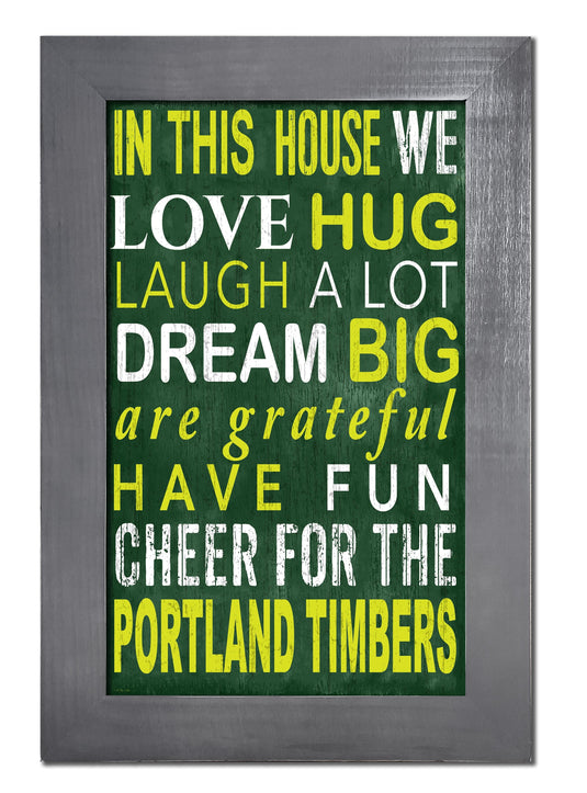 Fan Creations Home Decor Portland Timbers   Color In This House 11x19 Framed