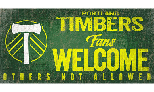 Fan Creations 6x12 Sign Portland Timbers Fans Welcome Sign