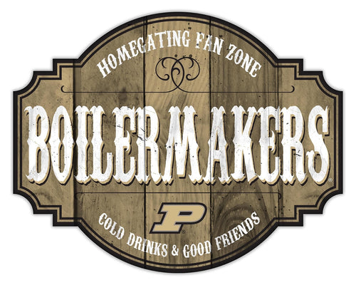 Fan Creations Home Decor Purdue Homegating Tavern 12in Sign