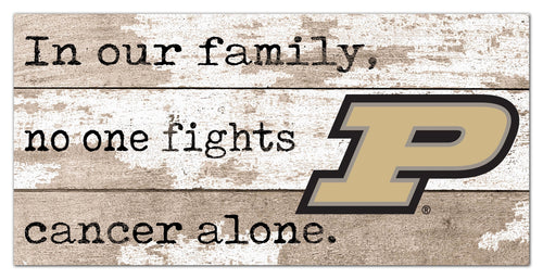 Fan Creations Home Decor Purdue No One Fights Alone 6x12