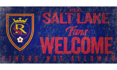 Fan Creations 6x12 Sign Real Salt Lake Fans Welcome Sign