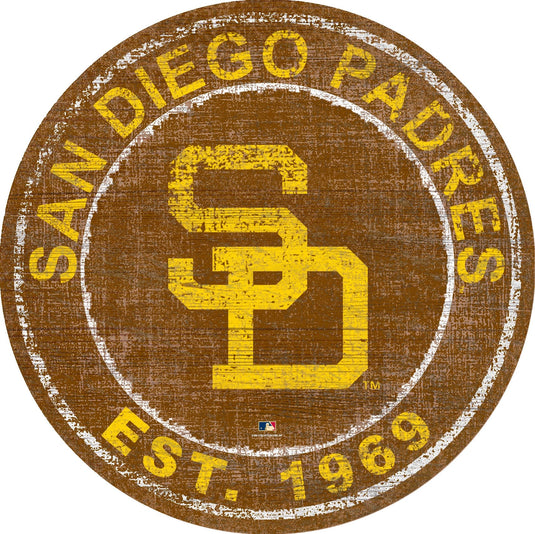 Fan Creations Home Decor San Diego Padres Heritage Logo Round