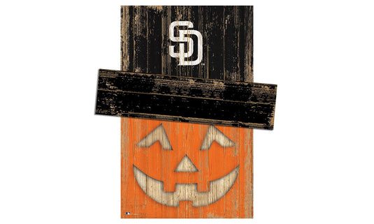 Fan Creations Holiday Decor San Diego Padres Pumpkin Head With Hat
