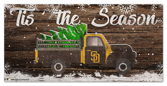 Fan Creations Holiday Home Decor San Diego Padres Tis The Season 6x12