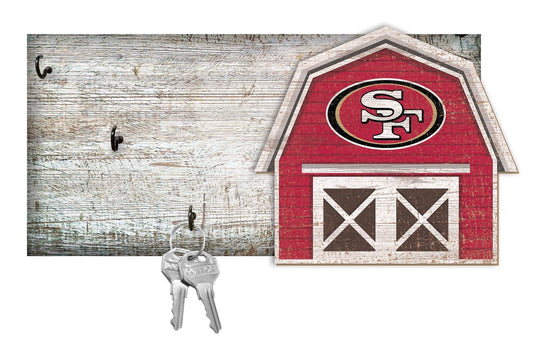 Fan Creations Wall Decor San Francisco 49ers Barn Keychain Holder