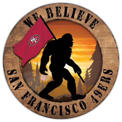 Fan Creations Wall Decor San Francisco 49ers Bigfoot 12in Circle
