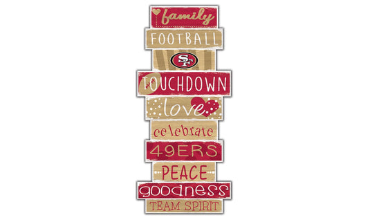 Fan Creations Wall Decor San Francisco 49ers Celebration Stack 24" Sign