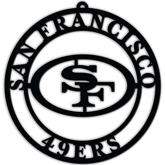 Fan Creations Wall Decor San Francisco 49ers Silhouette Logo Cutout Circle