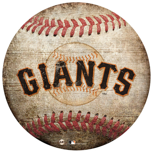 Fan Creations Wall Decor San Francisco Giants 12in Baseball Shaped Sign