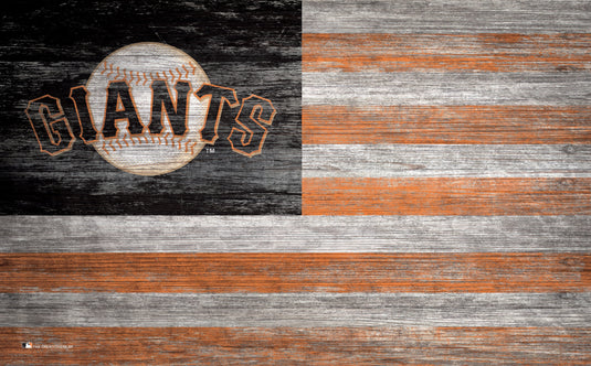 Fan Creations Home Decor San Francisco Giants   Distressed Flag 11x19