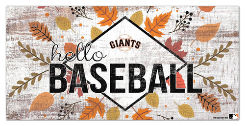 Fan Creations Holiday Home Decor San Francisco Giants Hello Baseball 6x12