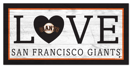 Fan Creations 6x12 Sign San Francisco Giants Love 6x12 Sign