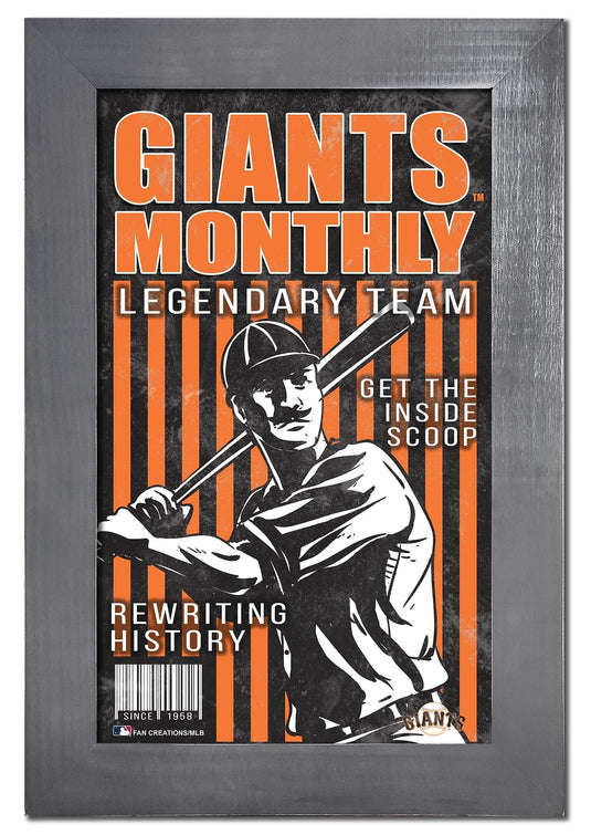 Fan Creations Home Decor San Francisco Giants   Team Monthly Frame 11x19