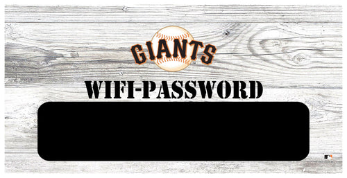 Fan Creations 6x12 Horizontal San Francisco Giants Wifi Password 6x12 Sign