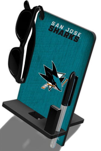 Fan Creations Wall Decor San Jose Sharks 4 In 1 Desktop Phone Stand