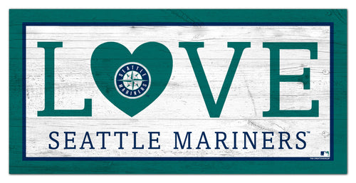 Fan Creations 6x12 Sign Seattle Mariners Love 6x12 Sign