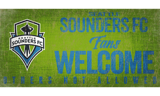 Fan Creations 6x12 Sign Seattle Sounders FC Fans Welcome Sign