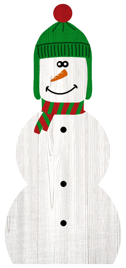 Fan Creations Holiday Decor Snow Man Leaner