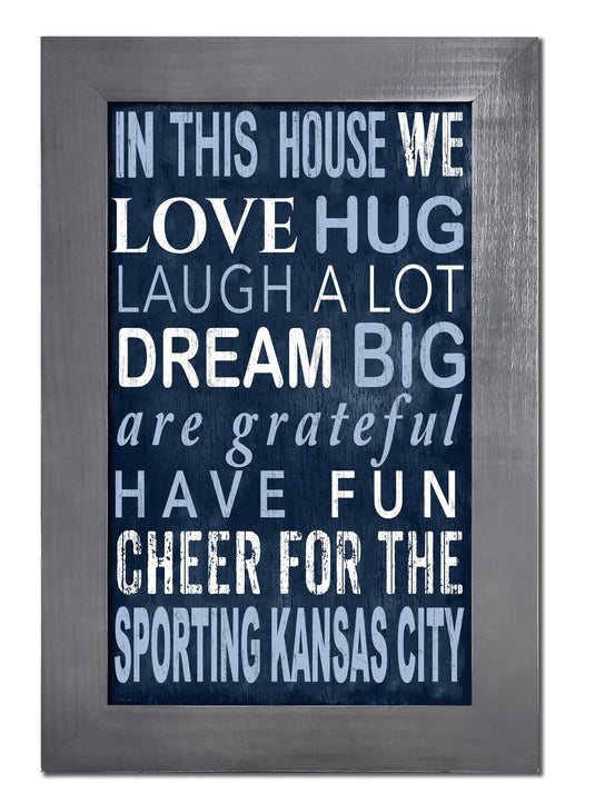 Fan Creations Home Decor Sporting Kansas City   Color In This House 11x19 Framed