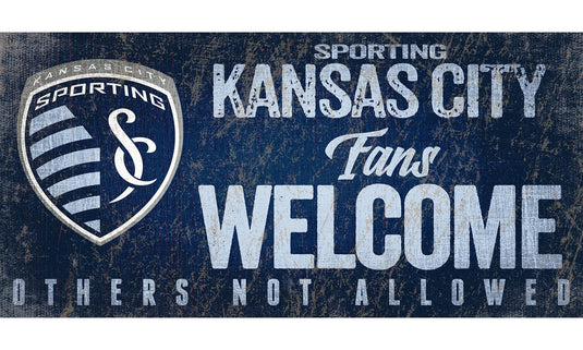 Fan Creations 6x12 Sign Sporting Kansas City Fans Welcome Sign