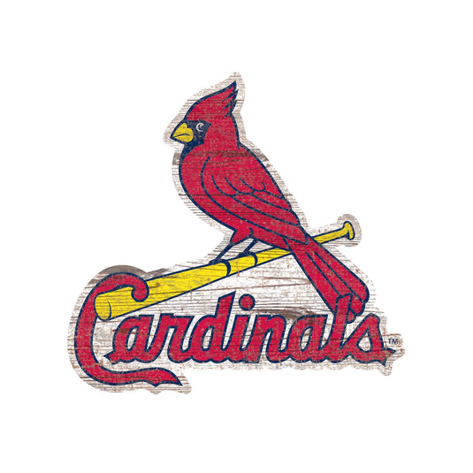 Fan Creations 24" Signs St Louis Cardinals Distressed Logo Cutout Sign