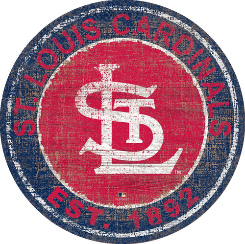 Fan Creations Home Decor St. Louis Cardinals Heritage Logo Round