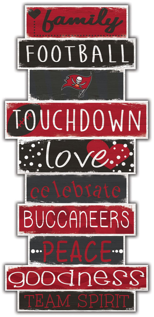 Fan Creations Wall Decor Tampa Bay Buccaneers Celebration Stack 24" Sign