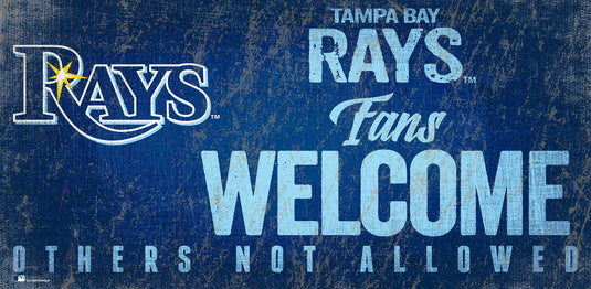 Fan Creations 6x12 Sign Tampa Bay Rays Fans Welcome Sign