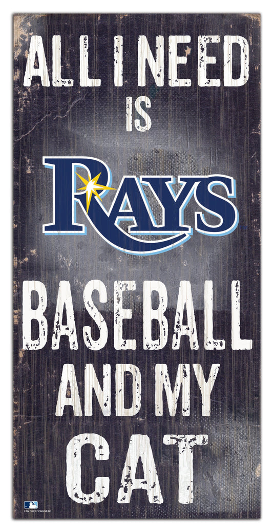 Fan Creations 6x12 Sign Tampa Bay Rays My Cat 6x12 Sign