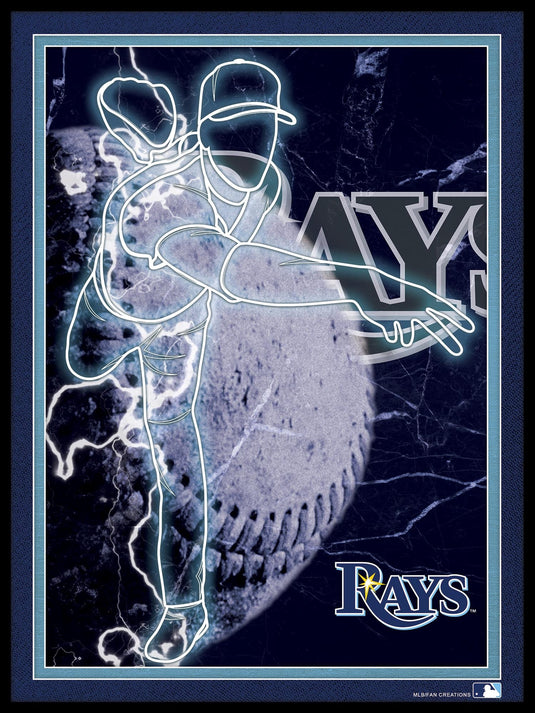 Fan Creations Wall Decor Tampa Bay Rays Neon Player 12x16