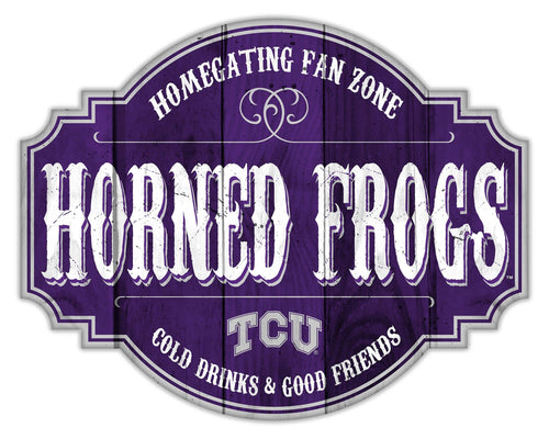 Fan Creations Home Decor TCU Homegating Tavern 12in Sign