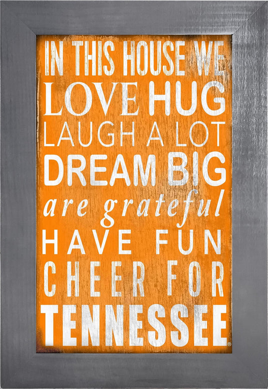 Fan Creations Home Decor Tennessee   Color In This House 11x19 Framed