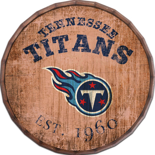 Fan Creations Home Decor Tennessee Titans  24in Established Date Barrel Top