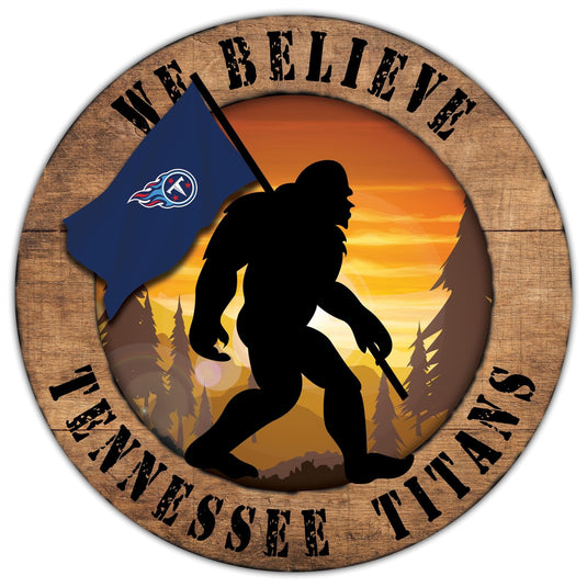Fan Creations Wall Decor Tennessee Titans Bigfoot 12in Circle