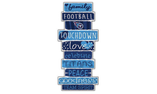 Fan Creations Wall Decor Tennessee Titans Celebration Stack 24" Sign