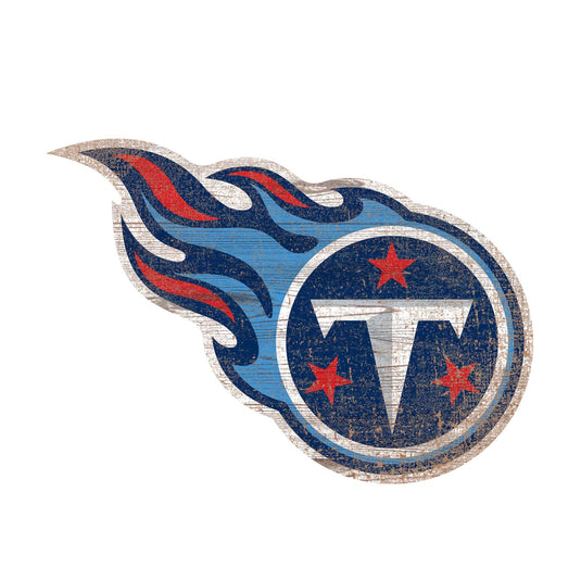 Fan Creations 24" Signs Tennessee Titans Distressed Logo Cutout Sign