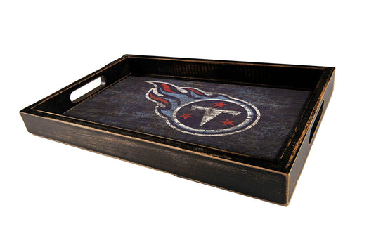 Fan Creations Home Decor Tennessee Titans  Distressed Team Tray With Team Colors