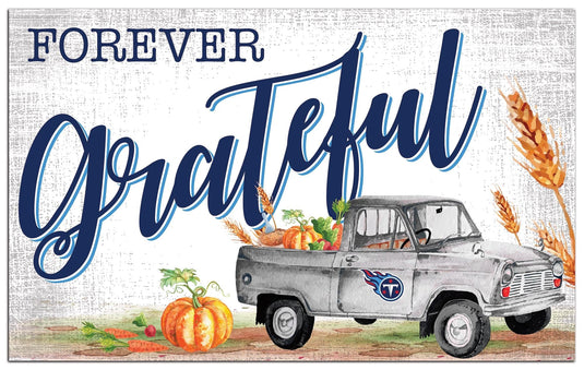 Fan Creations Holiday Home Decor Tennessee Titans Forever Grateful 11x19
