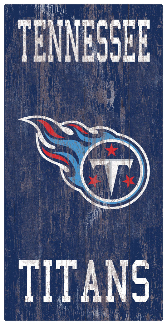 Fan Creations Home Decor Tennessee Titans Heritage Logo W/ Team Name 6x12