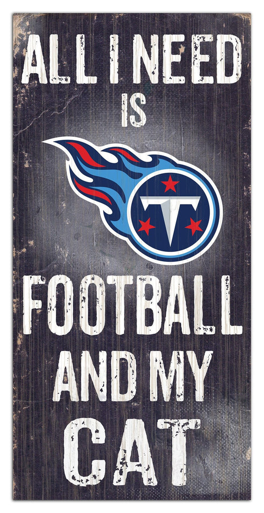 Fan Creations 6x12 Sign Tennessee Titans My Cat 6x12 Sign