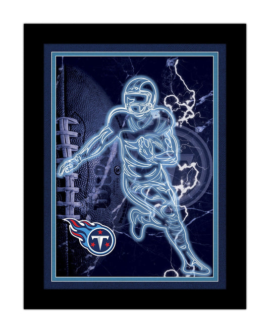 Fan Creations Wall Decor Tennessee Titans Neon Player 12x16