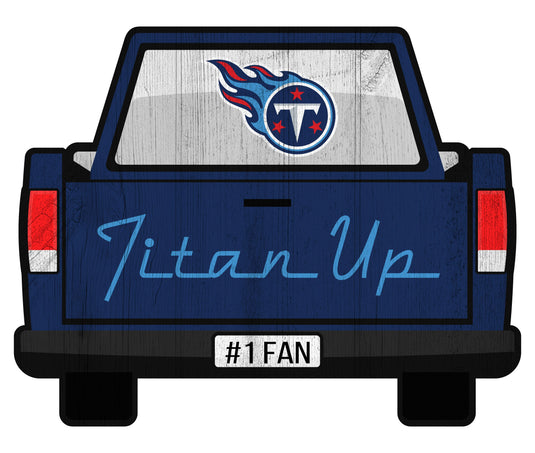 Fan Creations Home Decor Tennessee Titans Slogan Truck Back Vintage 12in